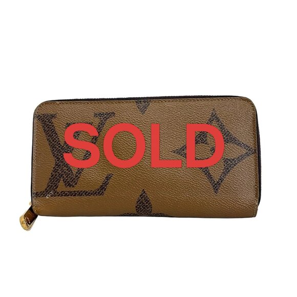 LOUIS VUITTON Zippy Wallet Monogram Giant Reverse Monogram Reverse 603-052025 - Picture 1 of 5
